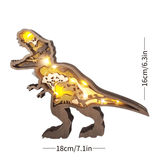 Charger l&#39;image dans la galerie, Wooden Natural Dinosaur Nightlight TRex Lighting Lamp Home Decoration