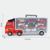 Charger l&#39;image dans la galerie, Storage Truck Toy with 6 Alloy Cars - 4 Themes