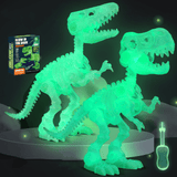 Charger l&#39;image dans la galerie, Glow in the Dark Dinosaur DIY Take Apart Fluorescent Skeleton Educational Toy for Kids 2 Pcs