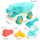 Charger l&#39;image dans la galerie, Dinosaur Sand Beach Toy Set Blue Dino Set
