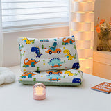 Charger l&#39;image dans la galerie, Cartoon Dinosaur Pillow for Kids Double Sided Cushion with Minky Dots 30*50cm B