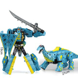 Charger l&#39;image dans la galerie, Large Dinosaur Robot Transforming Toys Transform Dinosaurs Action Figures 5 in 1 Playset Spinosaurus