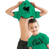 Charger l&#39;image dans la galerie, Ask Me About My Trex T Shirt Dinosaur Flip Graphic Print Kids 100