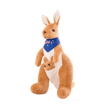 Charger l&#39;image dans la galerie, Personalized Kangaroo Mommy with Baby Plush Stuffed Animal Brown(45cm/17.7in)
