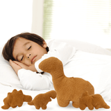 Charger l&#39;image dans la galerie, Dinosaur Chicken Nugget Pillow Set - Mommy Dinosaur and 3 Baby Dinosaurs