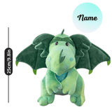 Charger l&#39;image dans la galerie, Name Personalized Dinosaur Stuffed Animal Cute T Rex Plush Toy for Boys Girls Birthday Gifts Flying Dragon 25cm