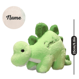 Charger l&#39;image dans la galerie, Dinosaur Stuffed Animal with Embroidery Positive Word on Back Great Gift for Kids Stegosaurus(Goodness)