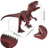 Charger l&#39;image dans la galerie, Realistic Different Types Of Dinosaur Figure Solid Action Figure Model Toy Giganotosaurus- / Red