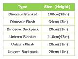 Charger l&#39;image dans la galerie, Name Personalized Dinosaur Ultra Plush Fleece Hooded Throw Blanket Cosplay Costume for Kids