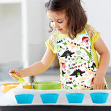 Charger l&#39;image dans la galerie, Real Cooking Baking Set for Kids with Dinosaur Apron Chef Costume Kitchen Role Playing Green