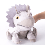 Charger l&#39;image dans la galerie, Adorable Plush Dinosaur Hand Puppet Interactive Cosplay Role Play Game Toy