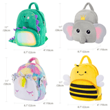 Charger l&#39;image dans la galerie, Cute Plush Animal Cartoon Backpack Dinosaur Unicorn Toddler Travel Bag for Boys Girls