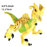 Charger l&#39;image dans la galerie, 5&quot; Mini Dinosaur Jurassic Theme DIY Action Figures Building Blocks Toy Playsets Mix Velociraptor / Velociraptor