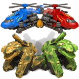 Charger l&#39;image dans la galerie, Transforming Military Dinosaur Tank and Aircraft Fire Bullet Inertial Truck Toy for Kids 4 PCS(Buy 4 Get 20% Off)