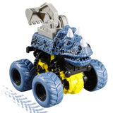 Charger l&#39;image dans la galerie, Dinosaur Stunt Car Engineering Vehicle 4 Wheels Drive Off Road Inertial Excavator Truck Toy Christmas Gifts for Kids Blue Excavator