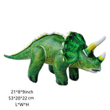 Charger l&#39;image dans la galerie, 7 PCS Inflatable Jungle Dinosaur Realistic Figures Great for Pool Party Decoration Triceratops