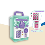 Charger l&#39;image dans la galerie, Electronic Dinosaur Piggy Bank Mini ATM Toys of Kids Savings Machine with Password and Fingerprint Unlocking