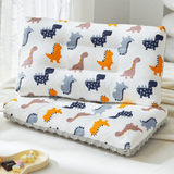 Charger l&#39;image dans la galerie, Cartoon Dinosaur Pillow fro Kids Double Sided Cushion with Minky Dots 30*50cm