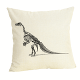Charger l&#39;image dans la galerie, 18 inch Square Dinosaur Pillow Case Trex Throw Pillow Cover Skeleton