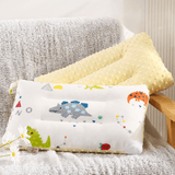 Charger l&#39;image dans la galerie, Cartoon Dinosaur Pillow fro Kids Double Sided Cushion with Minky Dots 30*50cm C