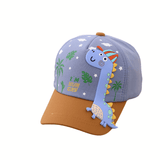 Charger l&#39;image dans la galerie, 48-52cm Cute Dinosaur Baseball Cap Adjustable Sun Protection Hat for Kids 2-7 Years Blue