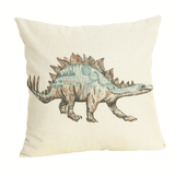 Charger l&#39;image dans la galerie, 18 inch Square Dinosaur Pillow Case Trex Throw Pillow Cover Stegosaurus