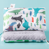 Charger l&#39;image dans la galerie, Cartoon Dinosaur Pillow fro Kids Double Sided Cushion with Minky Dots 30*50cm D
