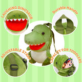 Charger l&#39;image dans la galerie, Dinosaur T Rex Bag Triceratops Backpack Soft Plush Toy Purse for Kids Gift