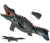 Charger l&#39;image dans la galerie, 15‘’ Realistic Mosasaurus Dinosaur Solid Action Figure Model Toy Decor Green