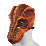 Charger l&#39;image dans la galerie, 3D PU Dinosaur Dragon Mask Halloween Party Props Costumes Decoration Orange