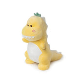 Charger l&#39;image dans la galerie, Adorable Soft Plush Dinosaur Crossbody Bag Zipper Satchel Animal Shoulder Bag Kids Gift Yellow Plush Stuffed