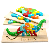 Charger l&#39;image dans la galerie, Montessori Wooden Puzzle for Toddlers Brain Teaser Board Early Education Toys