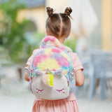 Charger l&#39;image dans la galerie, Cute Plush Animal Cartoon Backpack Dinosaur Unicorn Toddler Travel Bag for Boys Girls