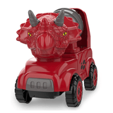 Charger l&#39;image dans la galerie, Inertial Take Apart Construction Dinosaur Truck Car T Rex Triceratops Excavator Toy for Kids Red Triceratops