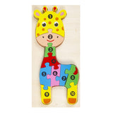 Charger l&#39;image dans la galerie, Montessori Wooden Puzzle for Toddlers Brain Teaser Board Early Education Toys Deer