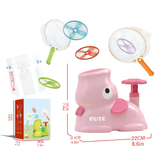 Charger l&#39;image dans la galerie, Flying Discs Launcher Toy Set Step On Machine Outdoor Toy for Boys Girls Pink Elephant