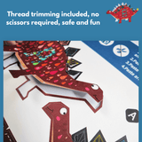 Charger l&#39;image dans la galerie, 10 Pcs 3D Color Dinosaur Paper Craft Book No Scissors Needed STEM Toy Educational Gift