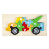 Charger l&#39;image dans la galerie, Montessori Wooden Puzzle for Toddlers Brain Teaser Board Early Education Toys Utility vehicle
