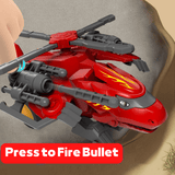 Charger l&#39;image dans la galerie, Transforming Military Dinosaur Tank and Aircraft Fire Bullet Inertial Truck Toy for Kids