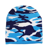 Charger l&#39;image dans la galerie, 40-54cm Dinosaur Beanie Knitted Hat Camouflage Warm Winter Hat for Toddler Kids 2-9 Blue