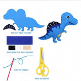 Charger l&#39;image dans la galerie, 14 PCS Felt Dinosaur Pattern Sewing KIt DIY Crafts Toy for Boys Girls