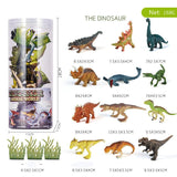 Charger l&#39;image dans la galerie, 12 Pcs Realistic Dinosaur Animal Figures in Tube Educational Toy for Kids Dinosaur