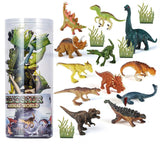 Charger l&#39;image dans la galerie, 12 Pcs Realistic Dinosaur Animal Figures in Tube Educational Toy for Kids