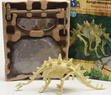 Charger l&#39;image dans la galerie, 11 Different Dinosaurs Skeleton Excavation Dig Up DIY Take Apart Dino Fossil Model Kit Toys with Goggles Stegosaurus