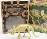 Charger l&#39;image dans la galerie, 11 Different Dinosaurs Skeleton Excavation Dig Up DIY Take Apart Dino Fossil Model Kit Toys with Goggles Triceratops