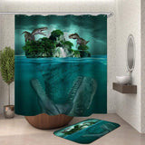 Charger l&#39;image dans la galerie, 3D Dinosaur Lively Shower Curtain Bathroom Decor No Smell