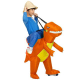 Charger l&#39;image dans la galerie, 3D Stegosaurus Tyrannosaurus Dinosaur Riding Inflatable Imitating Props Costume Children&#39;s Day Halloween Gift