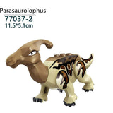 Charger l&#39;image dans la galerie, 5‘’ Mini Dinosaur Jurassic Theme DIY Action Figures Building Blocks Toy Playsets Parasaurolophus / Gray