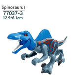 Charger l&#39;image dans la galerie, 5‘’ Mini Dinosaur Jurassic Theme DIY Action Figures Building Blocks Toy Playsets Spinosaurus / Blue