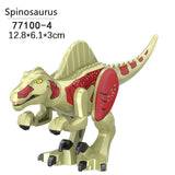 Charger l&#39;image dans la galerie, 5‘’ Mini Dinosaur Jurassic Theme DIY Action Figures Building Blocks Toy Playsets Spinosaurus / Gray